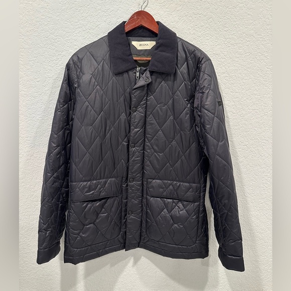 Zegna Navy Light Jacket Jacket - Picture 1 of 4